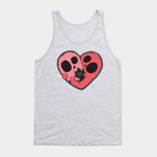 Valentine Day Snuggle Skulls Tank Top